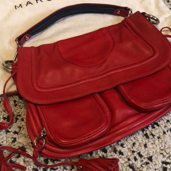 Marc Jacob Red Leather Bag - Picture 2 of 8